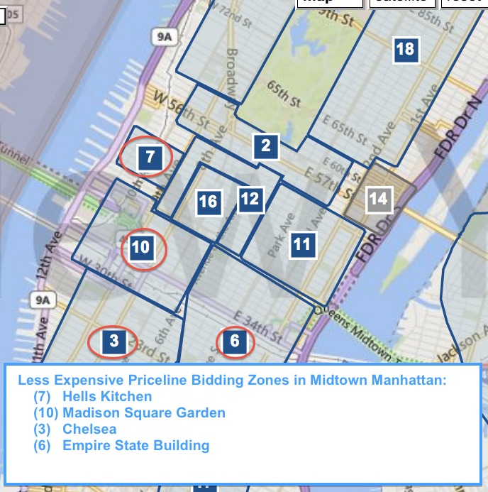 Cheaper Bidding Zones on Priceline