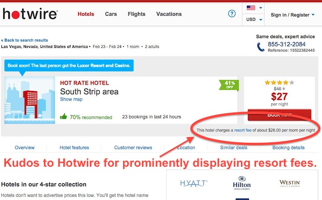 Hotwire resort fees
