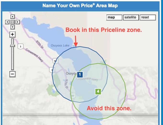 Priceline Osoyoos Bidding Zones