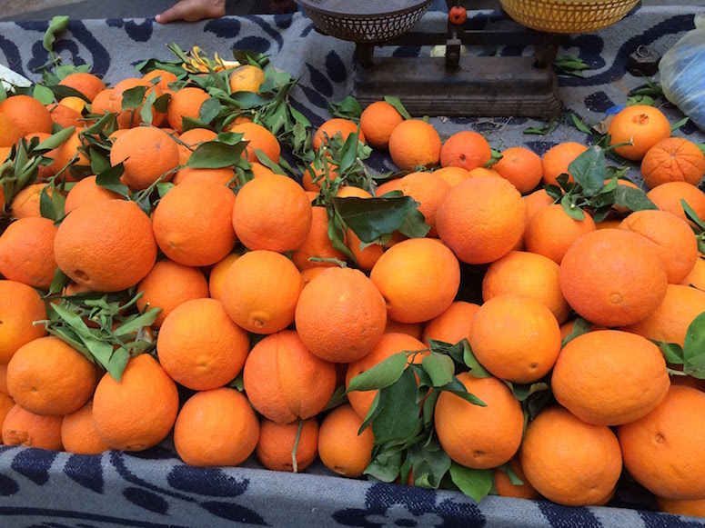 Fresh oranges in Jemaa el Fna