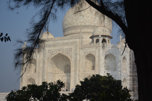 Exiting Taj Mahal